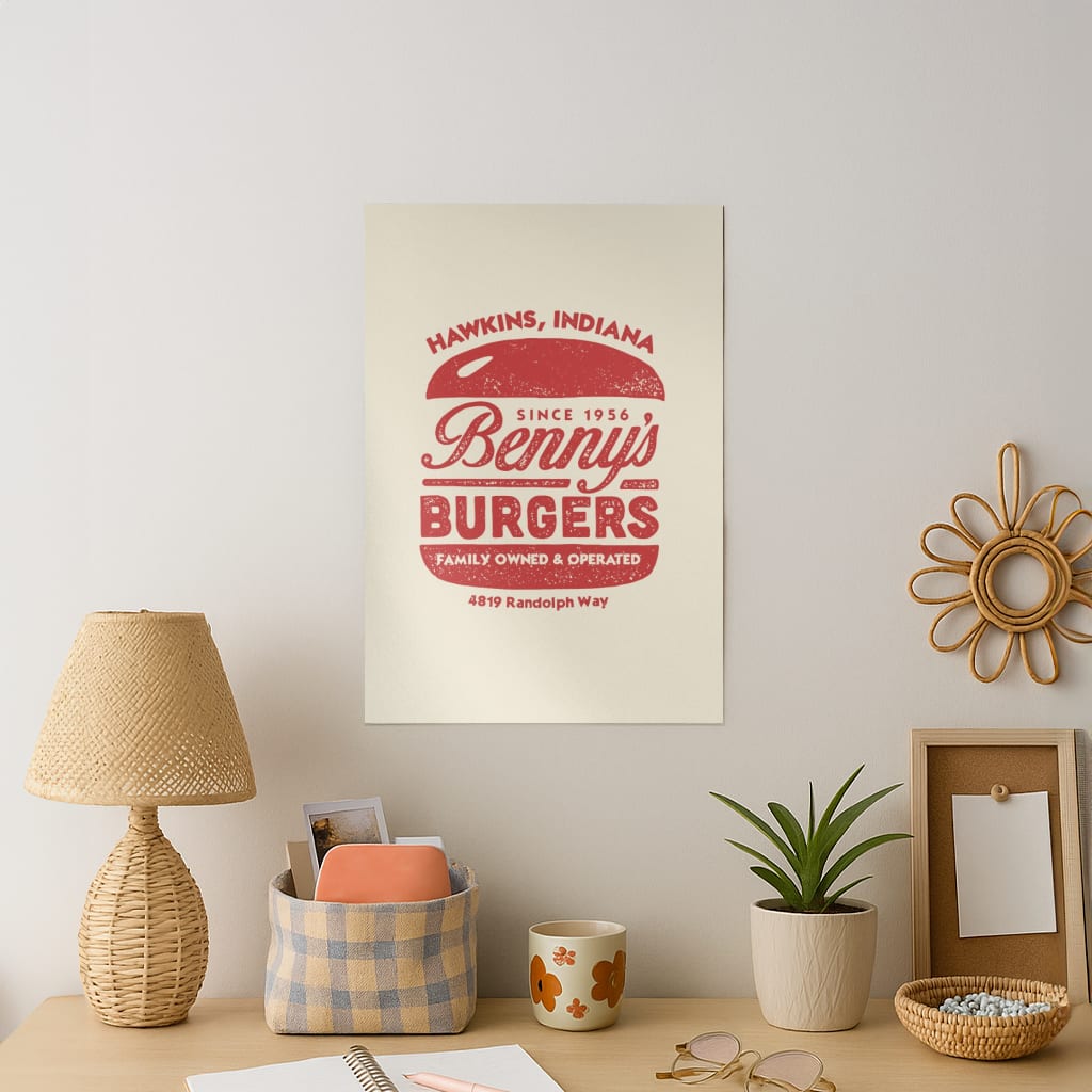 Benny's Burgers Art Print