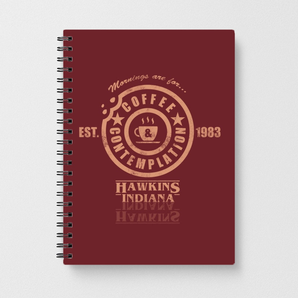 Coffee Contemplation - Stranger Things Notebook