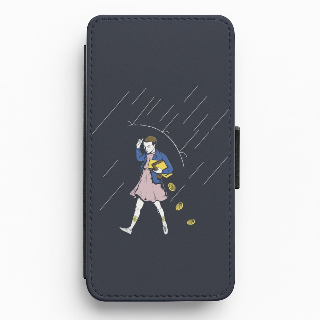 Waffle Rain - Stranger Things Flip / Wallet Phone Case