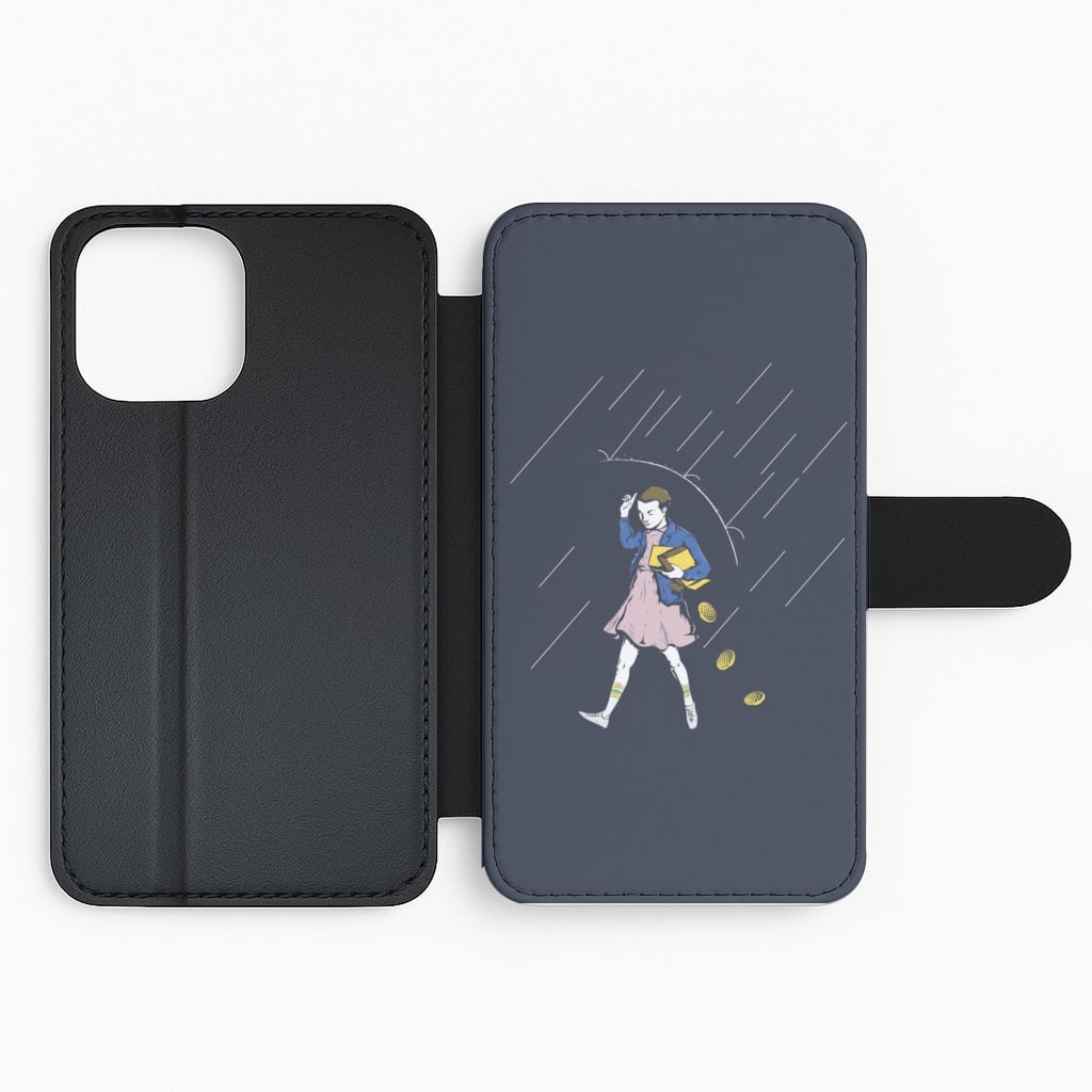 Waffle Rain - Stranger Things Flip Phone Case