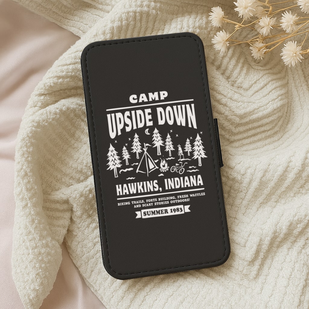 Camp Upside Down - Stranger Things Wallet Phone Case