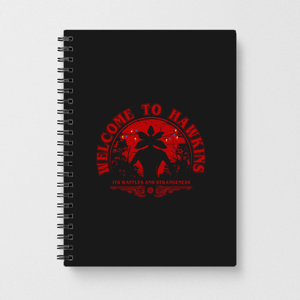 Welcome To Hawkings - Stranger Things Notebook