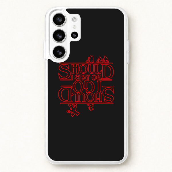 Should I Stay Or Should I Go Upside Down Phone Case for Galaxy S26 Ultra