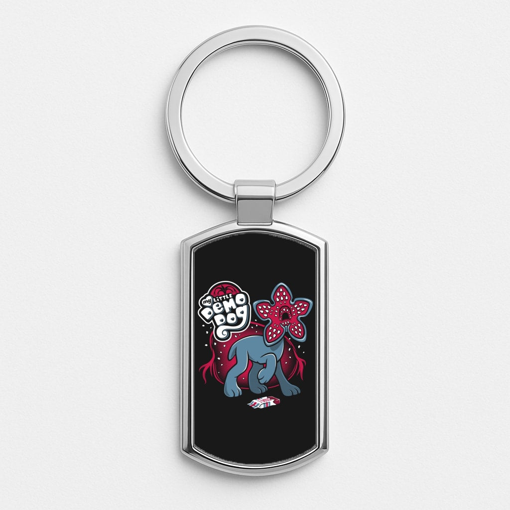 My Little Demo Dog Silver Keyring