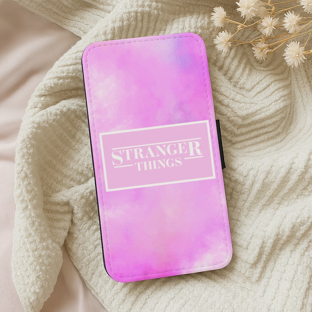 Pink Galaxy Stranger Wallet Phone Case