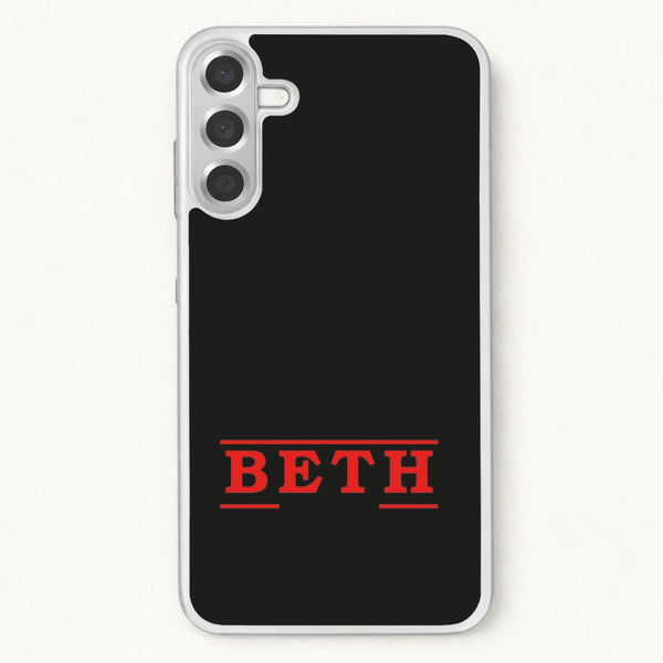 Title - Personalised Stranger Phone Case for Galaxy A17