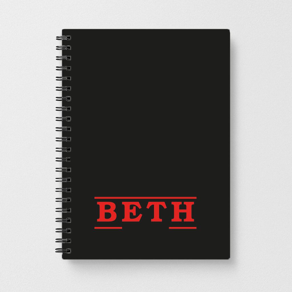 Title - Personalised Stranger Notebook