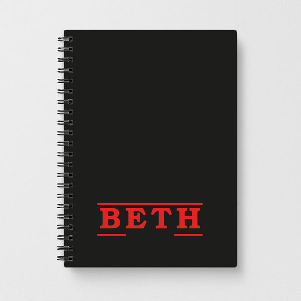 Title - Personalised Stranger Notebook