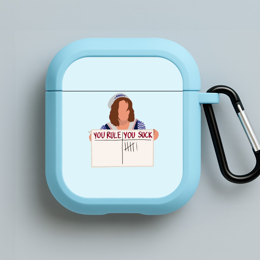 You Suck Tally Blue AirPods Case