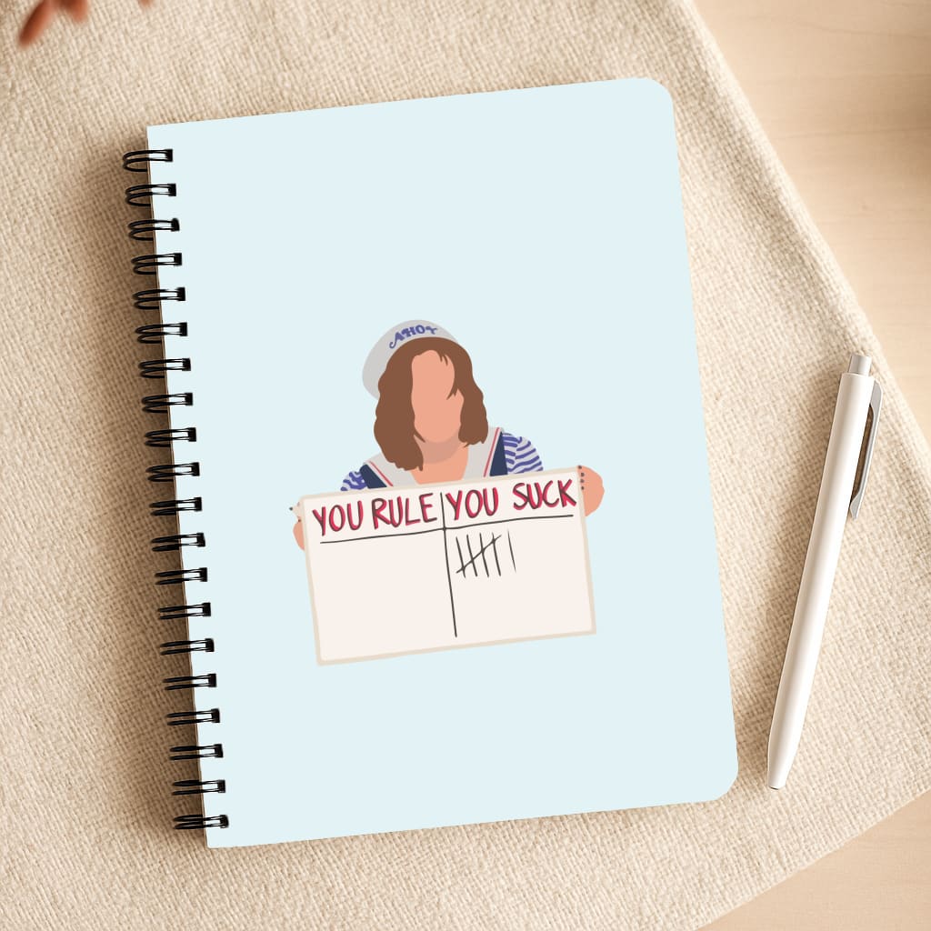 You Suck Tally Notepad