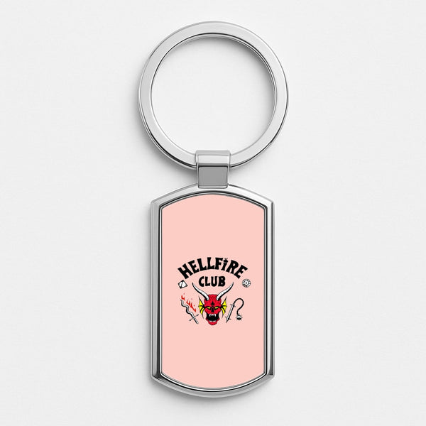 Hellfire Club Logo Silver Keyring