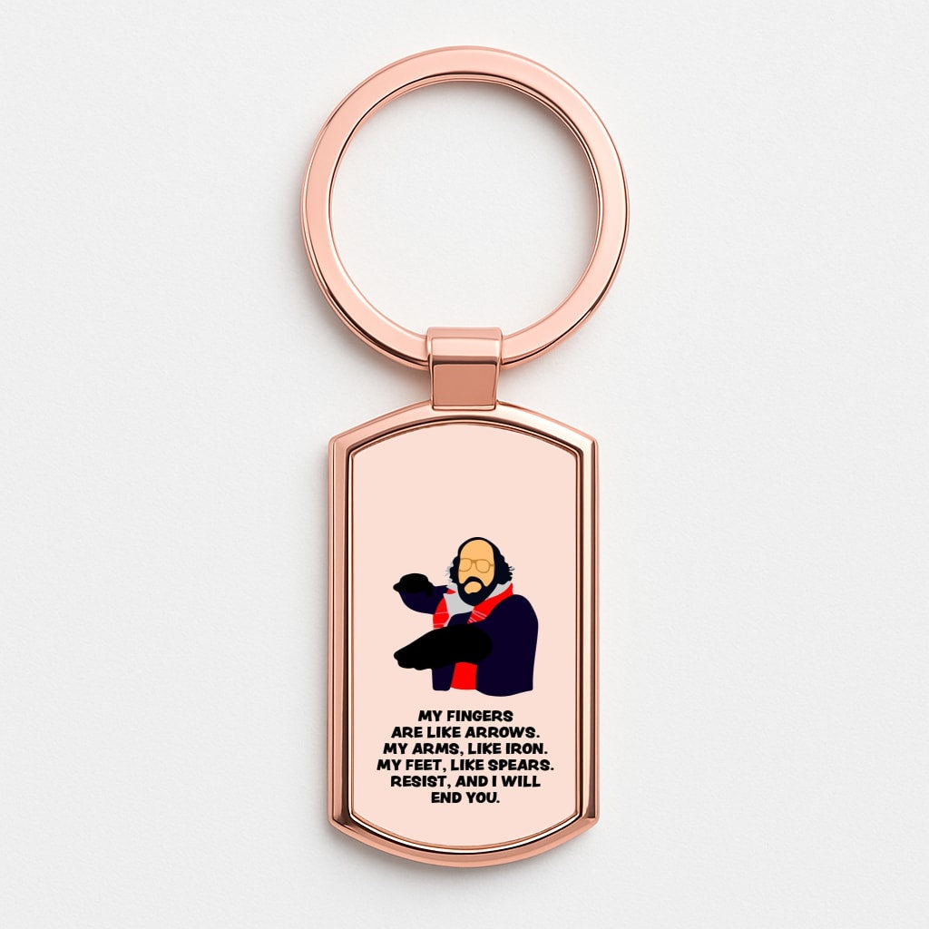 Murray Quote Rose Gold Keyring