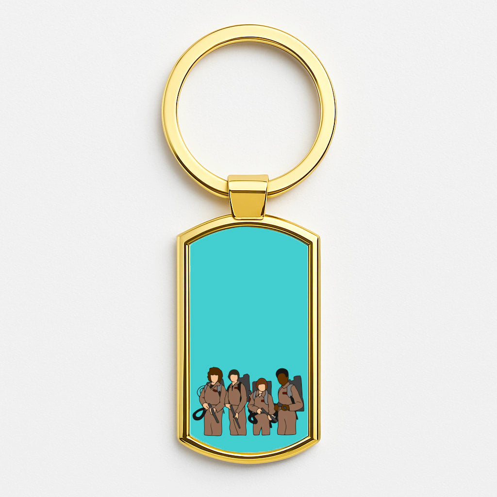 Ghost Busters Costumes Gold Keyring