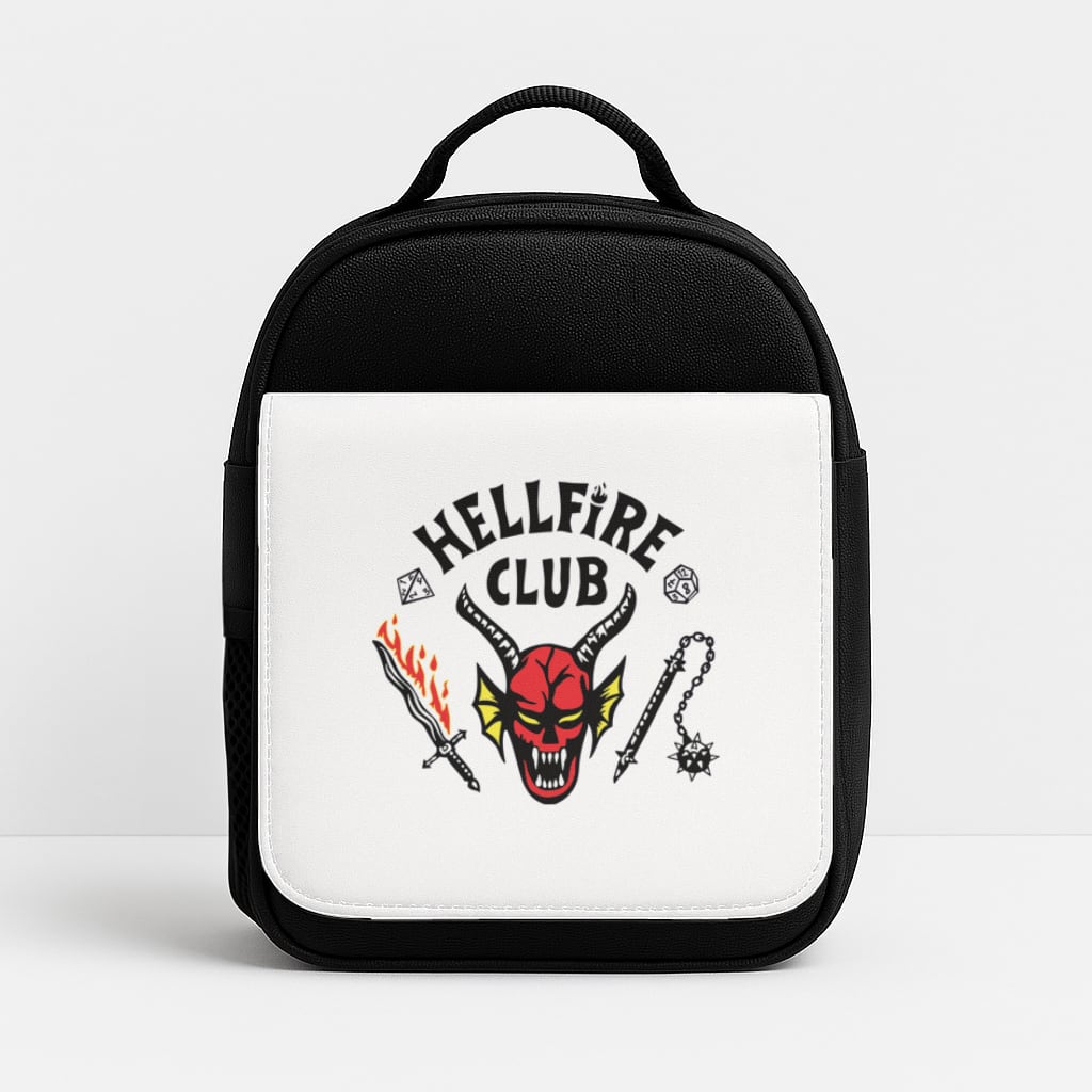 Hellfire Logo - White Insulated Lunchbox