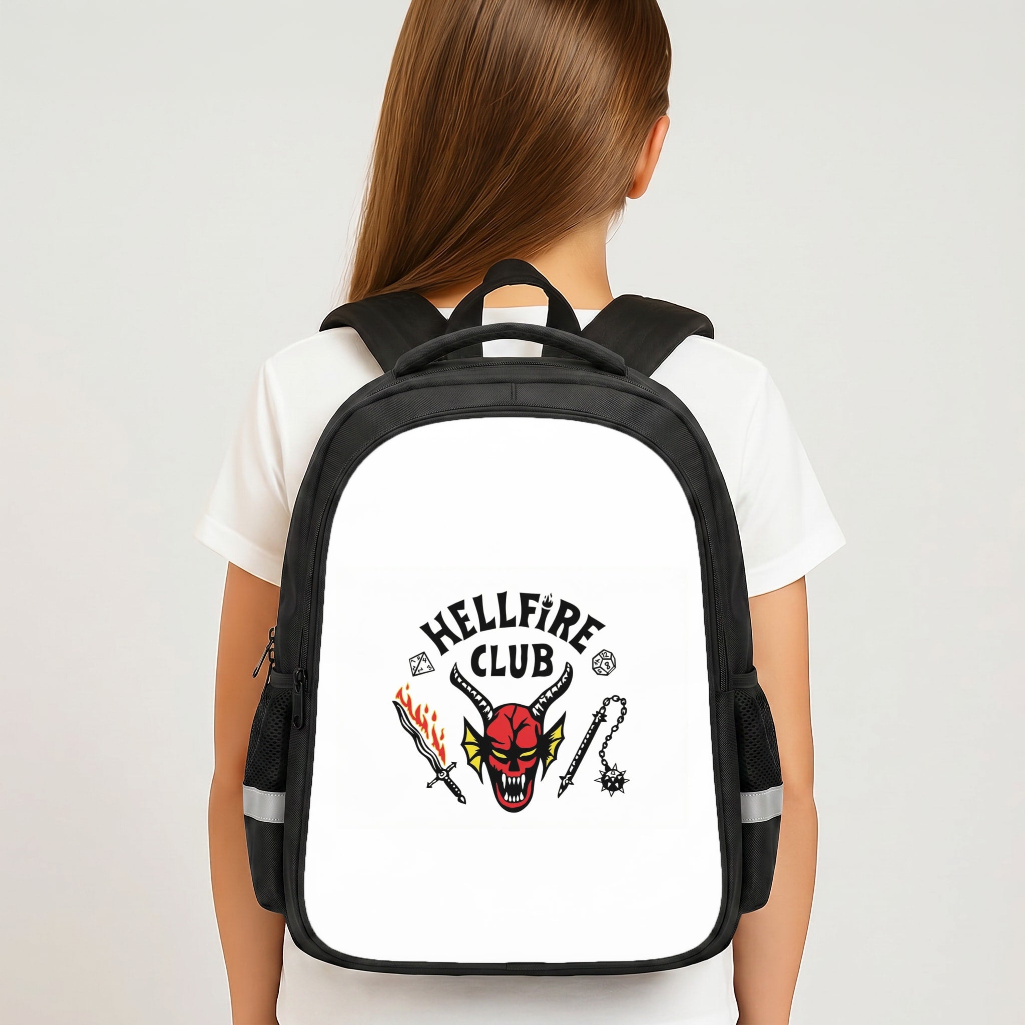 Hellfire Logo - White Backpack