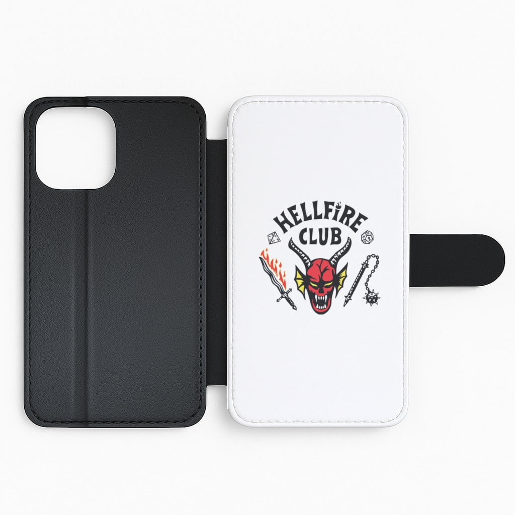 Hellfire Logo - White Flip Phone Case