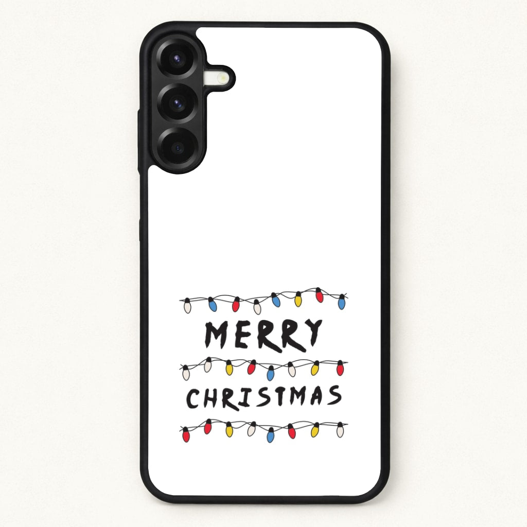 Merry Christmas String Lights Phone Case for Galaxy A17