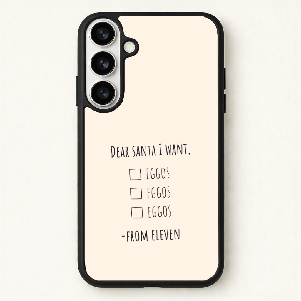 Eleven's Christmas List Phone Case for Galaxy S26