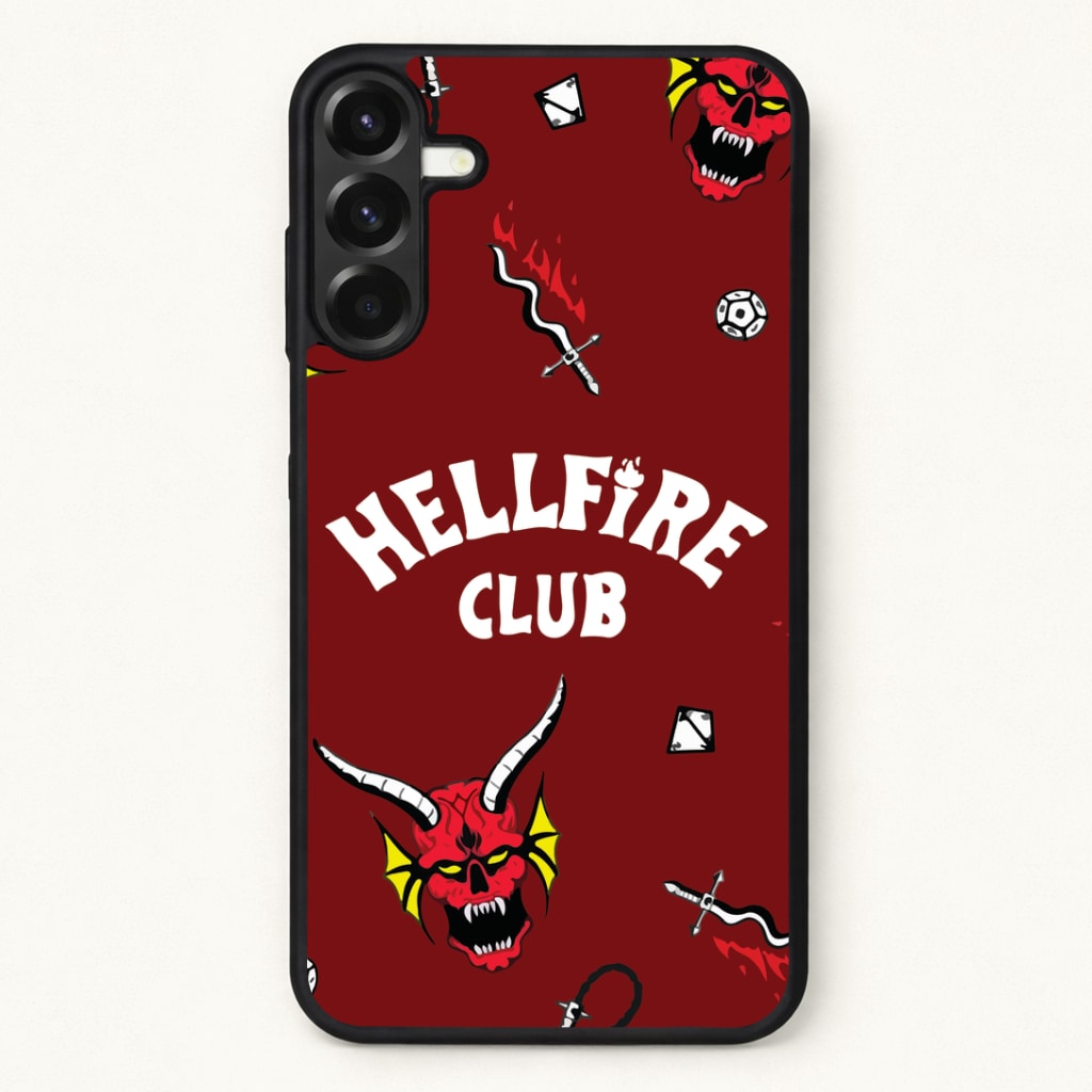 Hellfire Club Icons Collage Red Phone Case for Galaxy A17