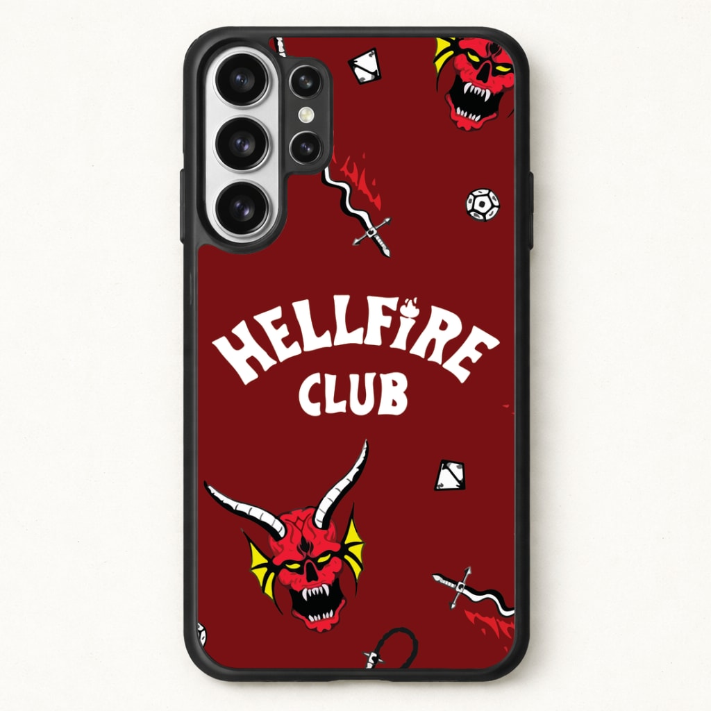 Hellfire Club Icons Collage Red Phone Case for Galaxy S26 Ultra