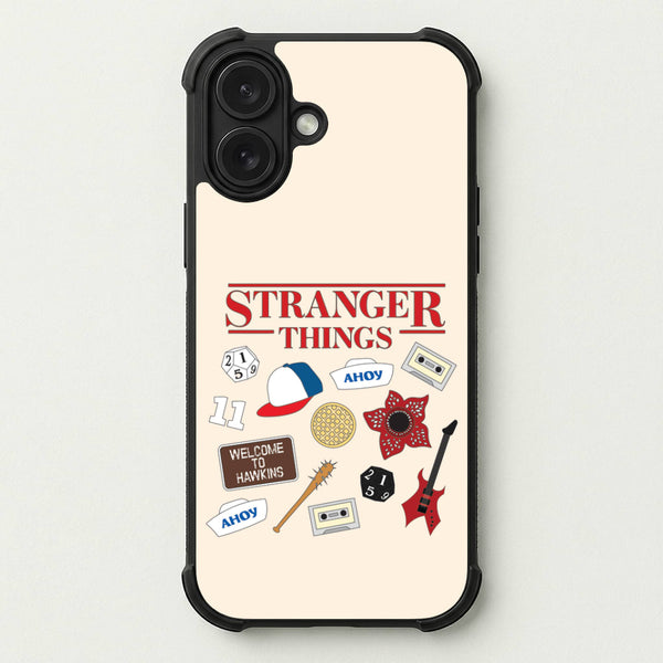 Stranger Things Cartoon Icons Phone Case — Bumper case