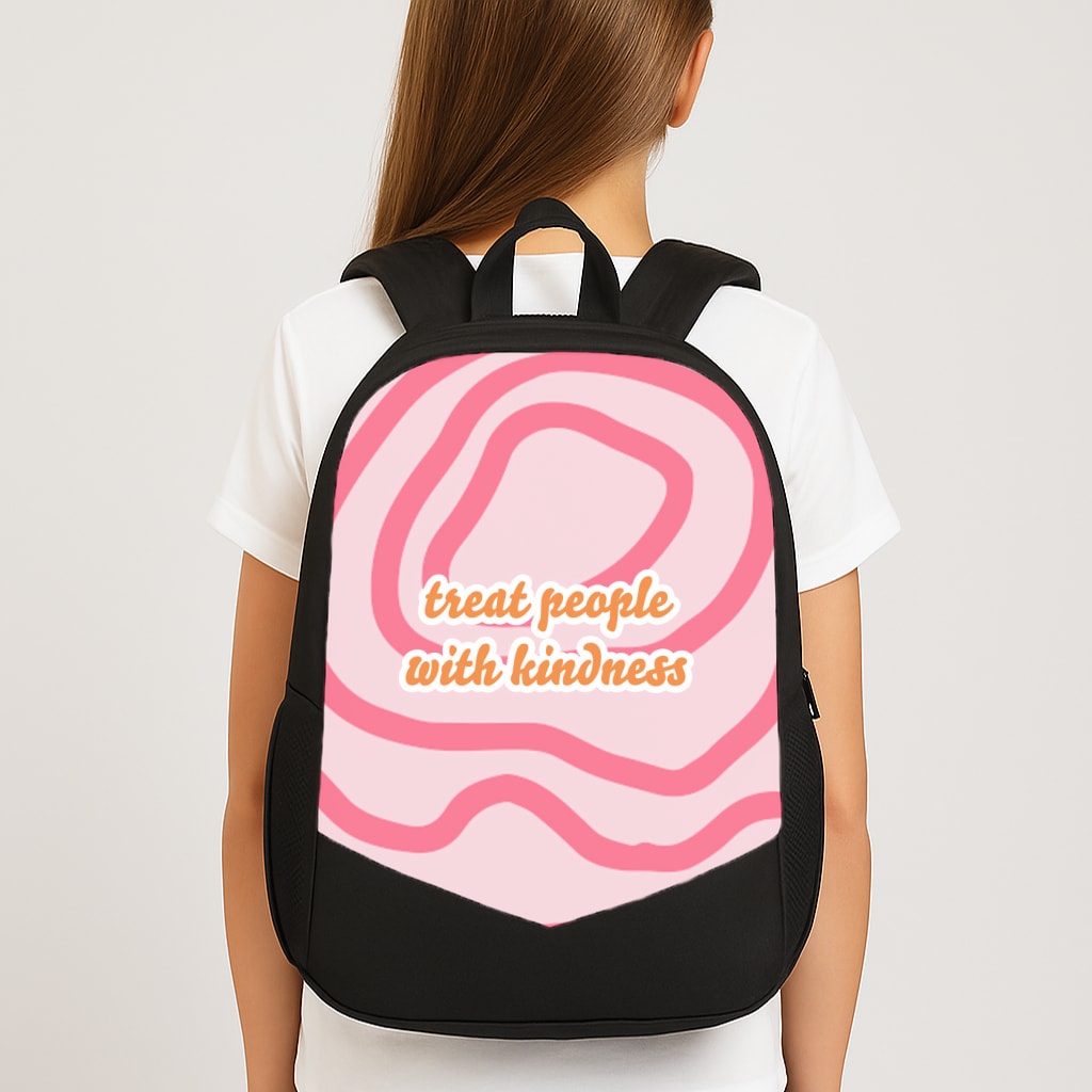Treat People With Kindness - Harry Large School Bag