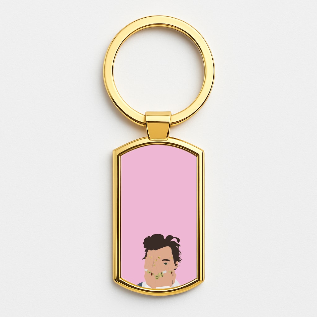 Smiley - Harry Gold Keyring