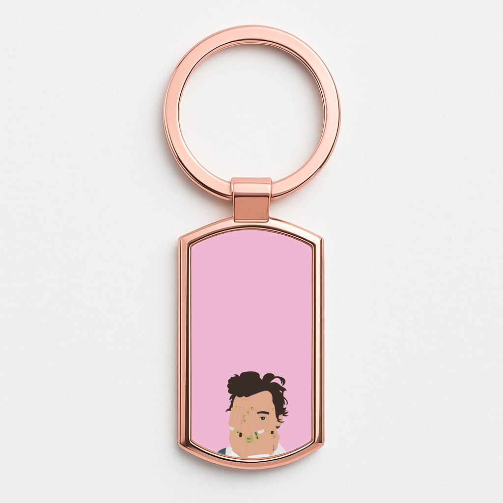 Smiley - Harry Rose Gold Keyring