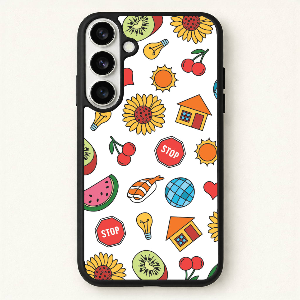 Harry Stickers Pattern Phone Case for Galaxy S26
