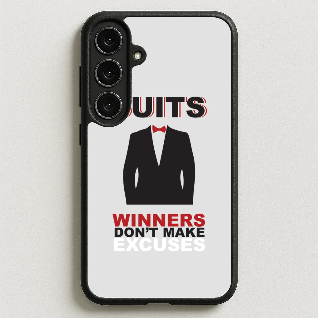 Winners Don't Make Excuses Phone Case for Galaxy S25FE