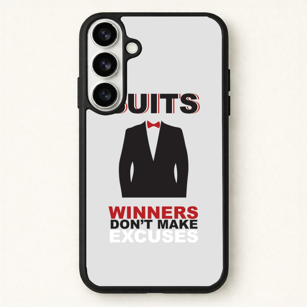 Winners Don't Make Excuses Phone Case for Galaxy S26 Plus