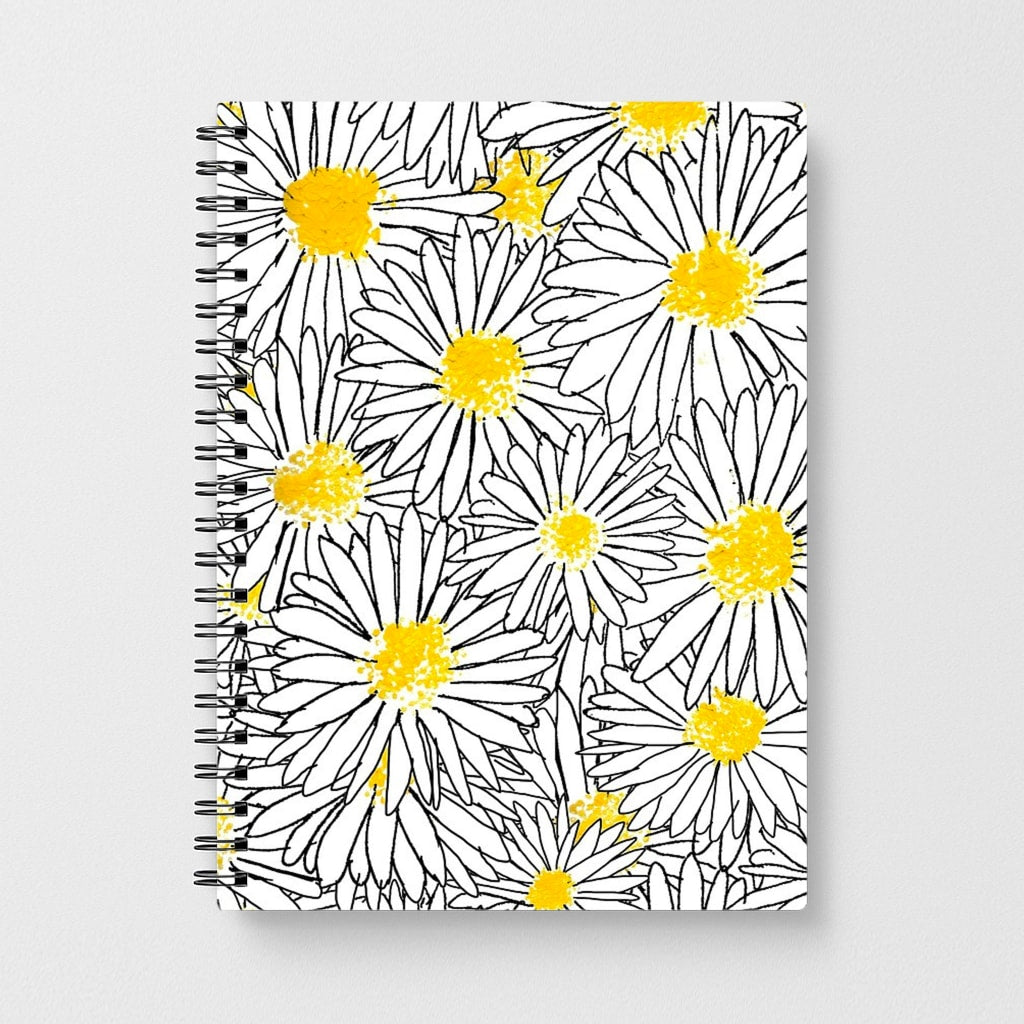 Cute Daisy Pattern Notebook - Fun Cases