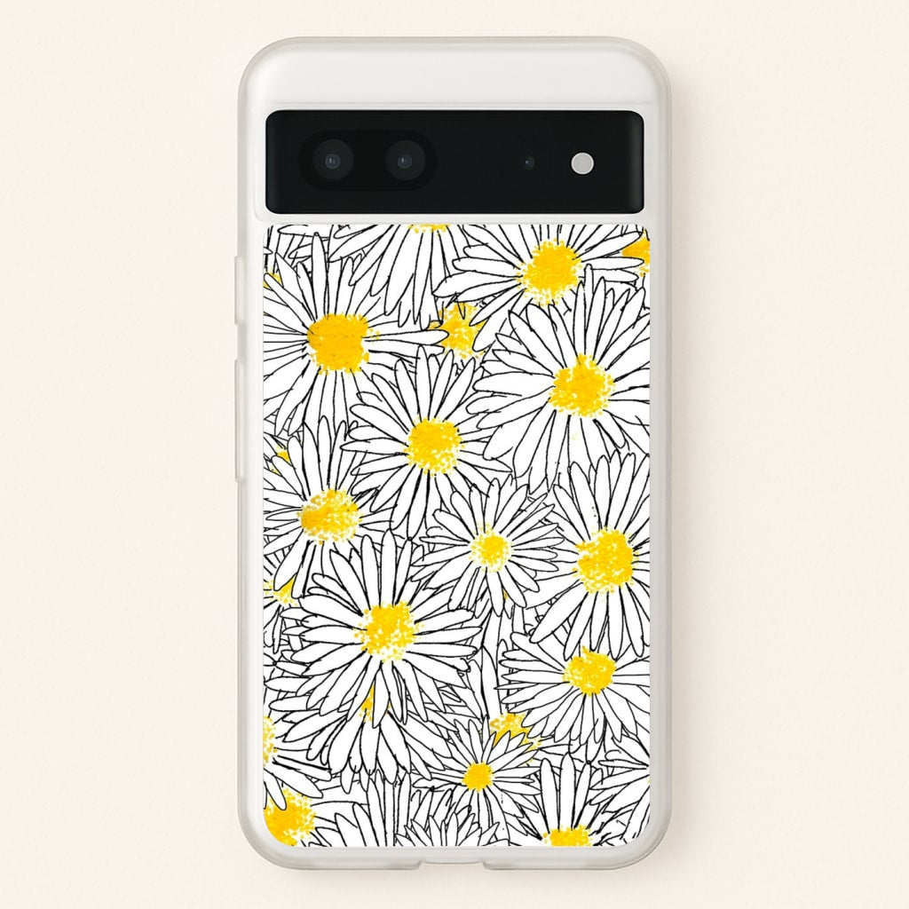Cute Daisy Pattern - Floral Phone Case for Google Pixel 7