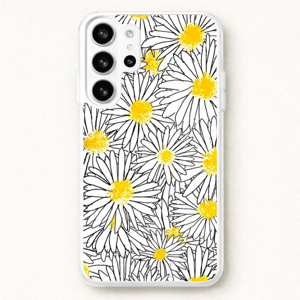 Cute Daisy Pattern Phone Case for Galaxy S26 Ultra