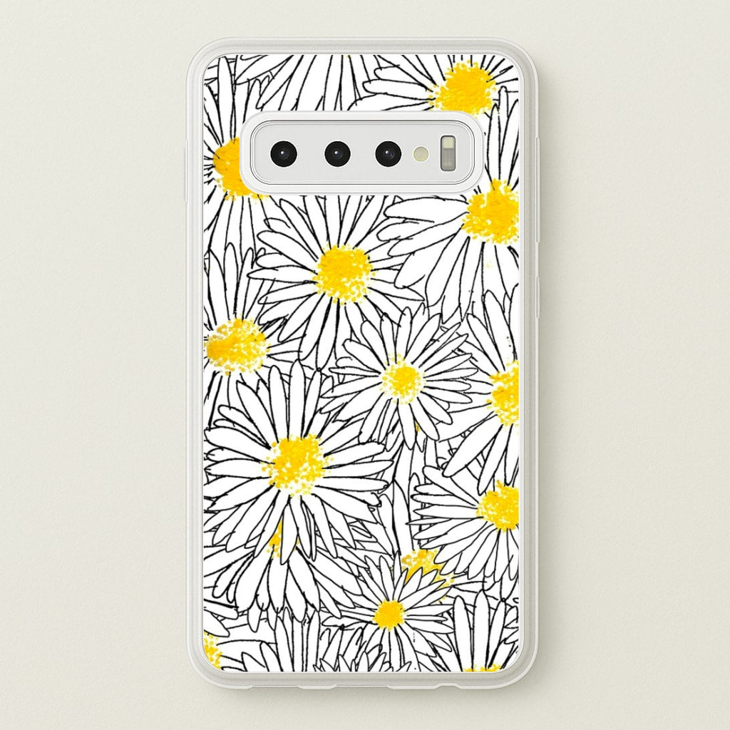 Cute Daisy Pattern - Floral Phone Case for Galaxy S10 Plus