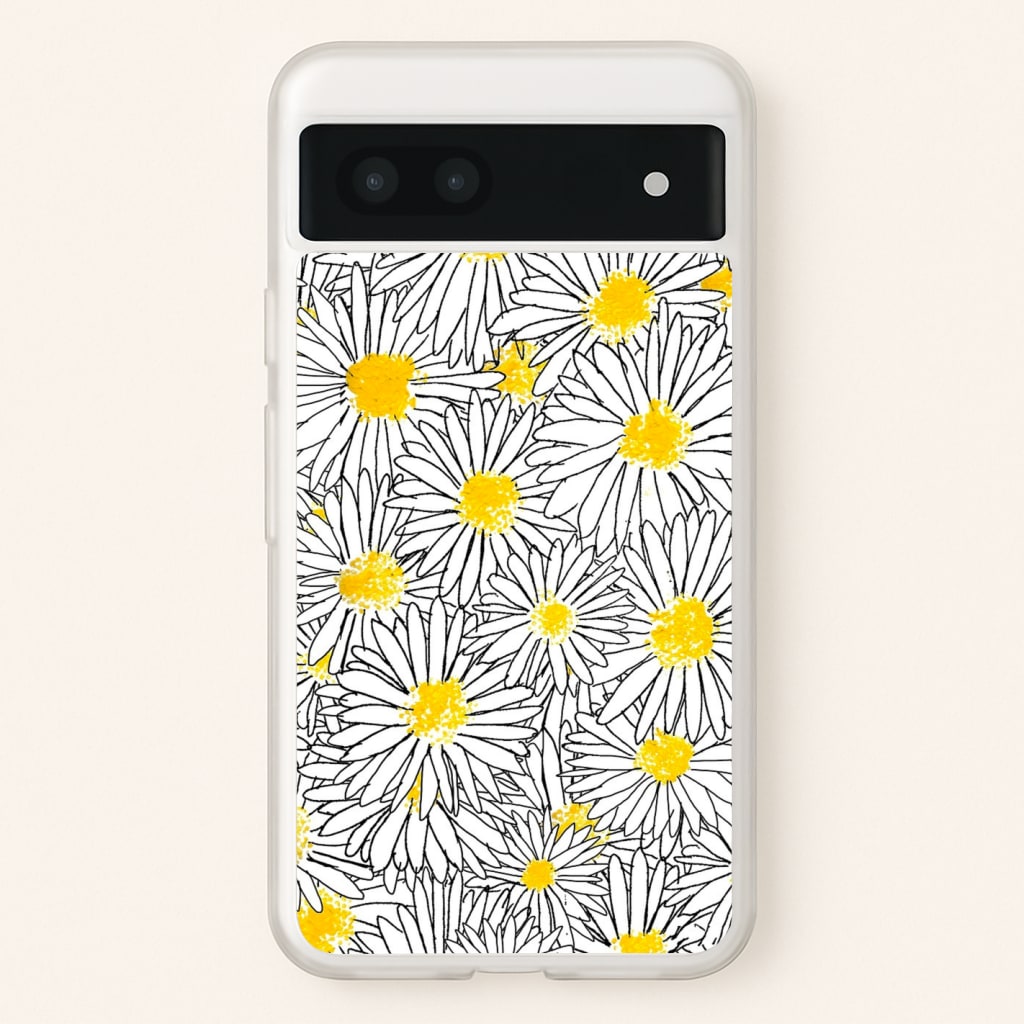 Cute Daisy Pattern - Floral Phone Case for Google Pixel 7a