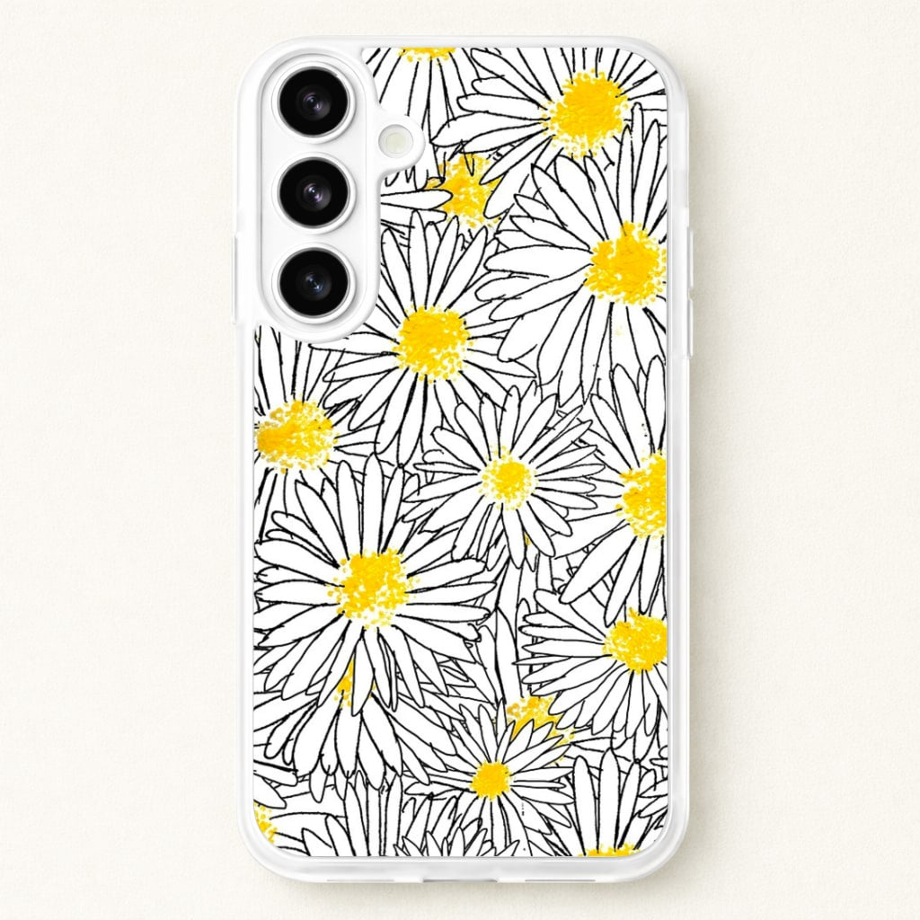 Cute Daisy Pattern Phone Case for Galaxy S26