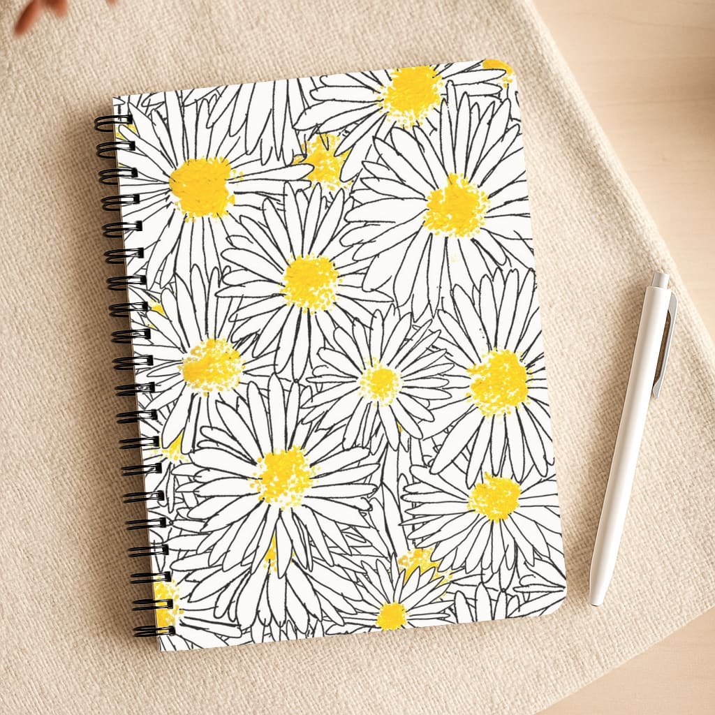 Cute Daisy Pattern Notepad