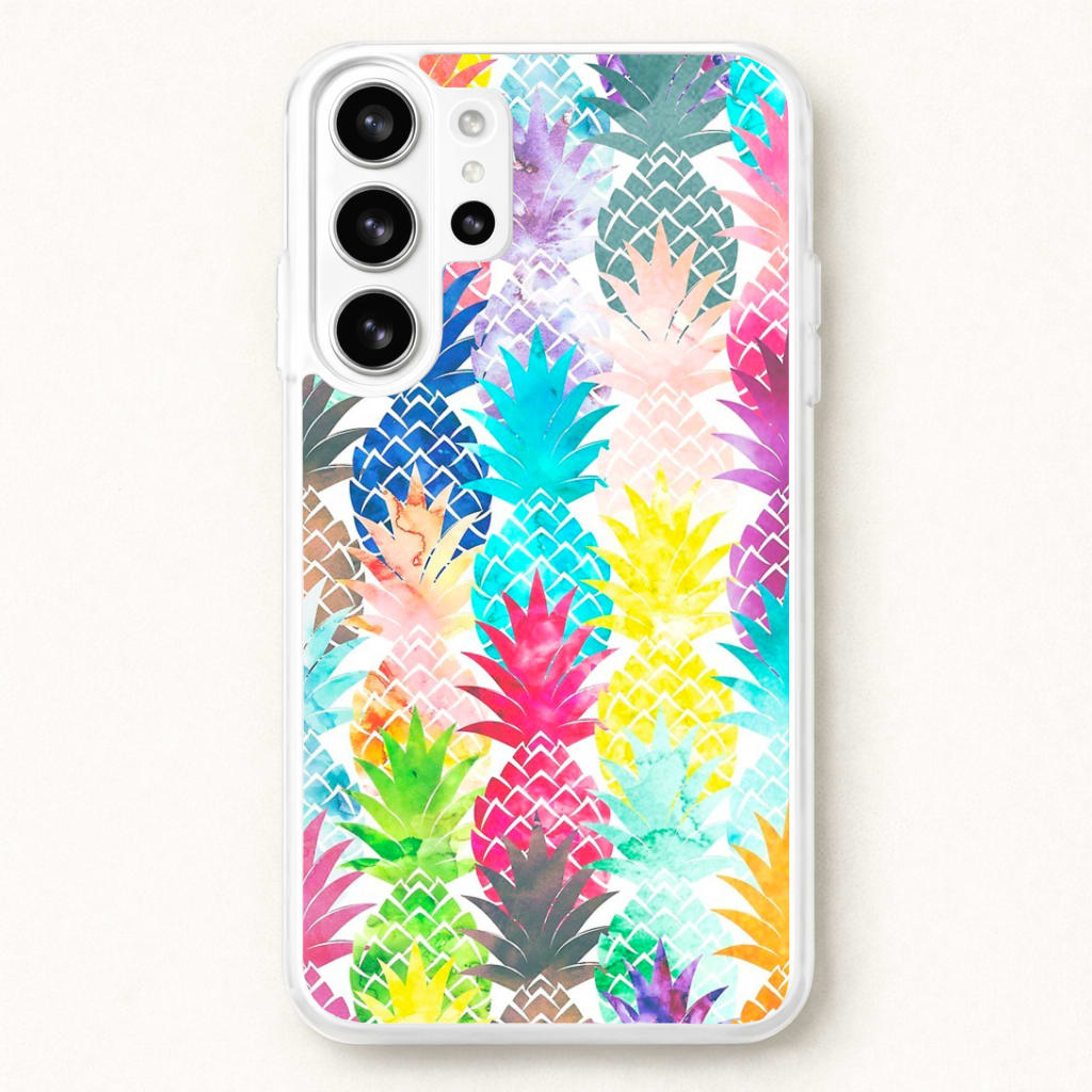 Watercolour Pineapple Pattern Phone Case for Galaxy S26 Ultra