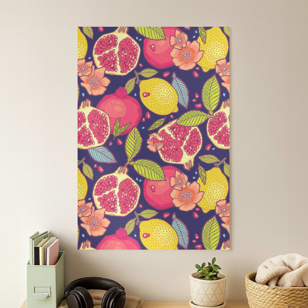 Tropical Garden Pattern Poster
