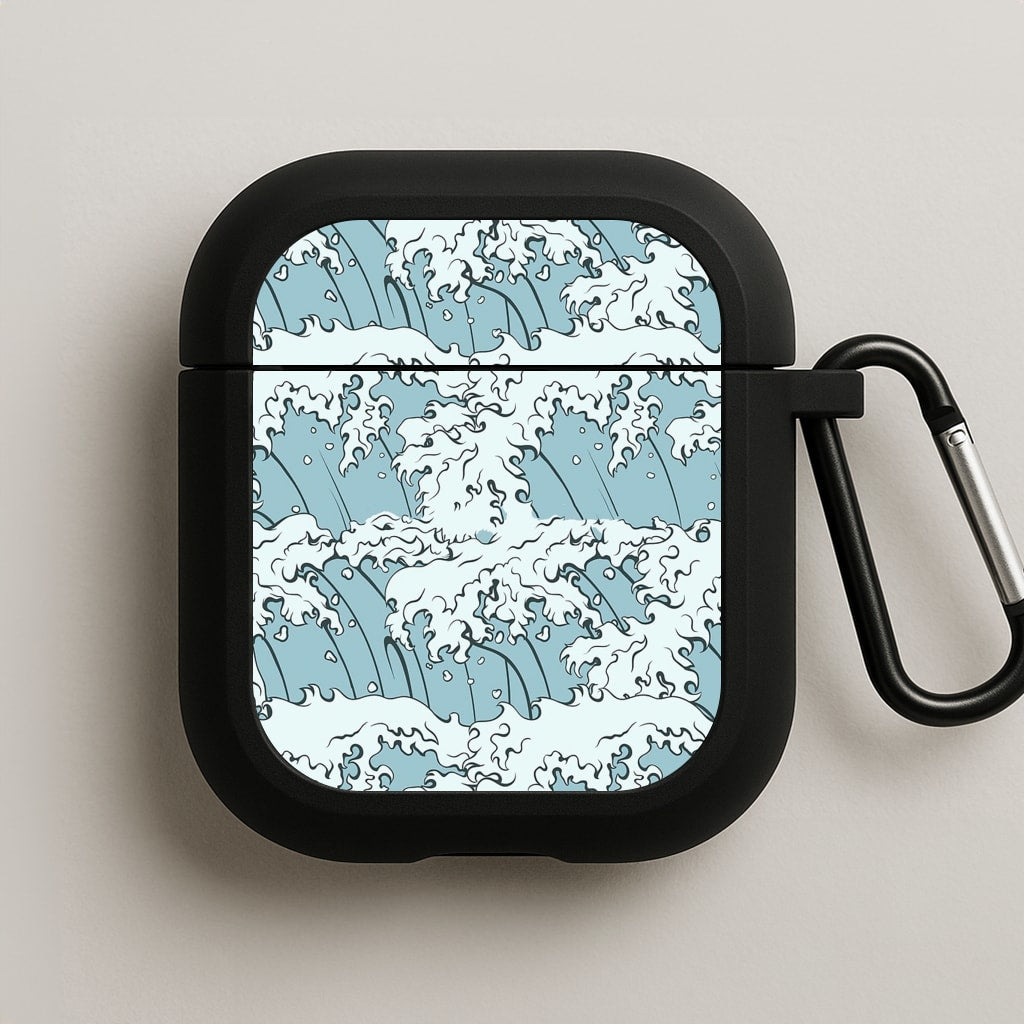 Japanese Waves AirPods Case