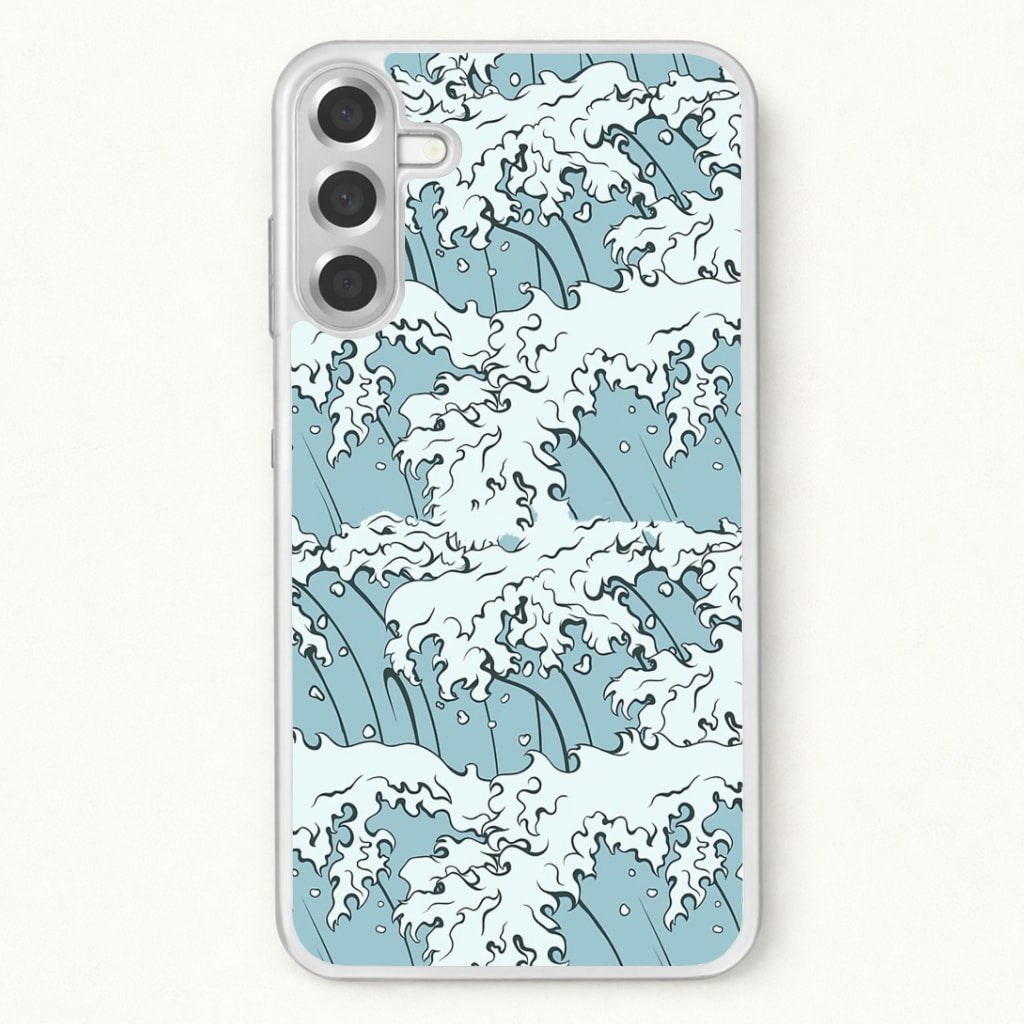 Japanese Waves Phone Case for Galaxy A17