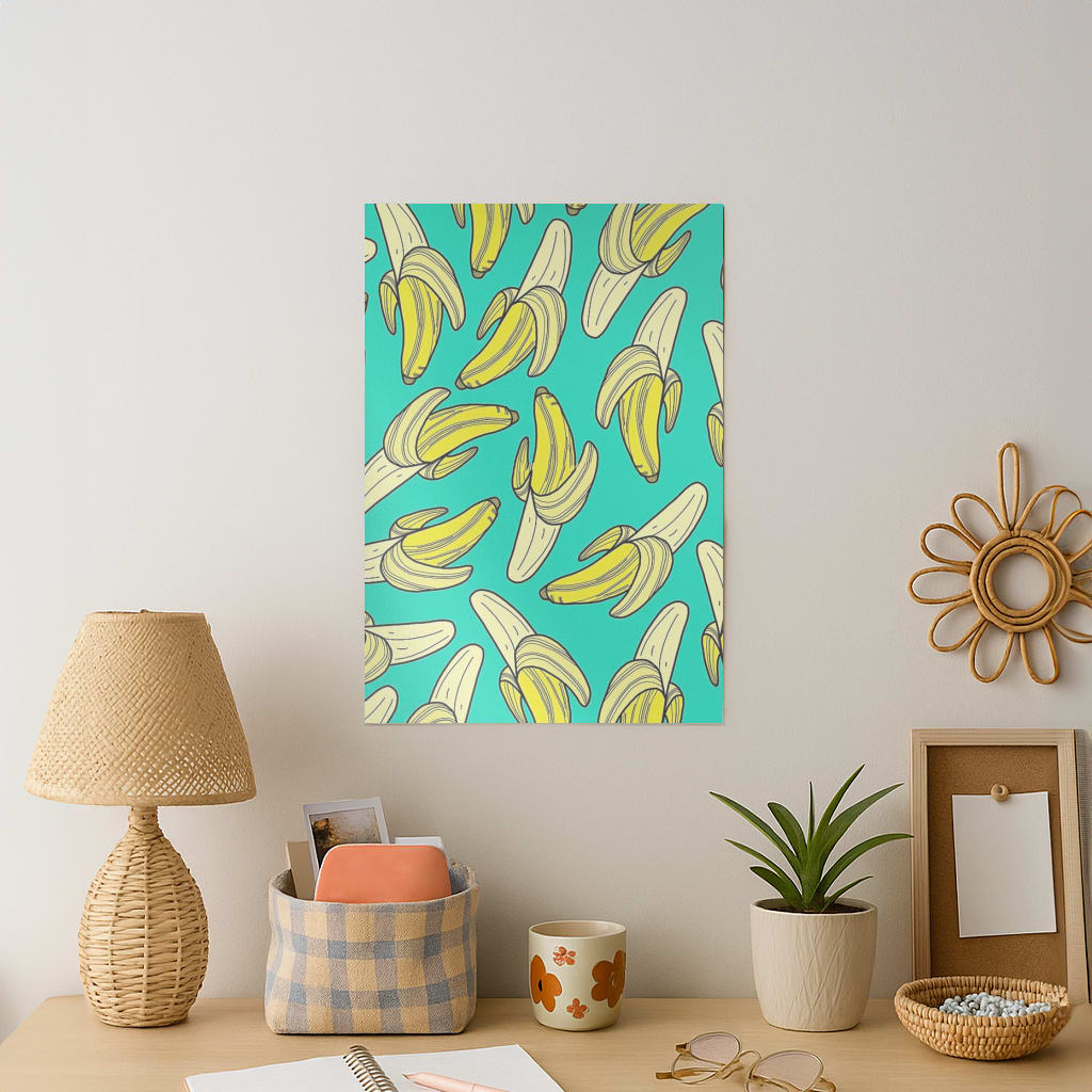 Banana Splat Art Print