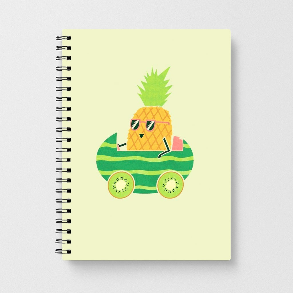 Summer Drive Pineapple Notebook - Fun Cases