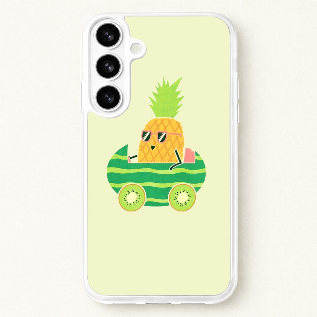 Summer Drive Pineapple Phone Case for Galaxy S26 Plus