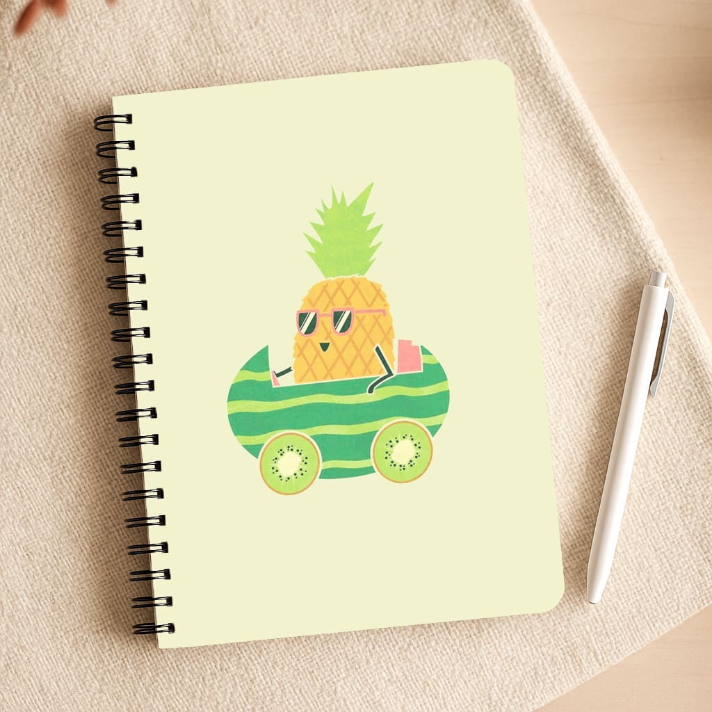 Summer Drive Pineapple Notepad