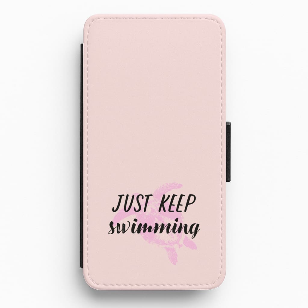 Just Keep Swimming - Summer Flip / Wallet Phone Case