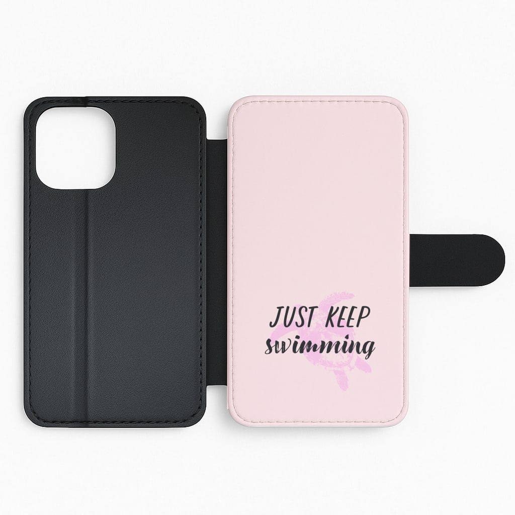 Just Keep Swimming - Summer Flip Phone Case