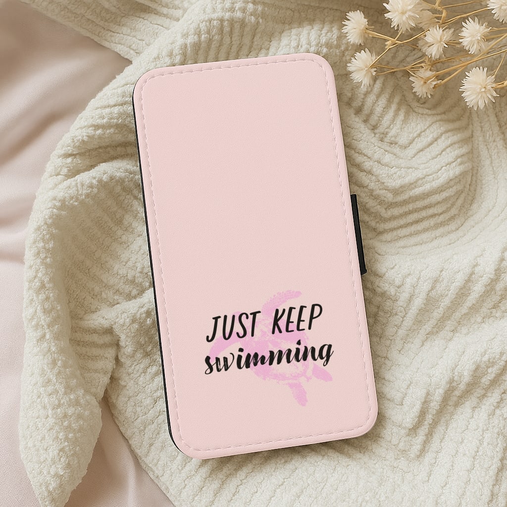 Just Keep Swimming - Summer Wallet Phone Case
