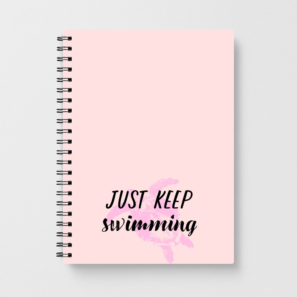 Just Keep Swimming - Summer Notebook